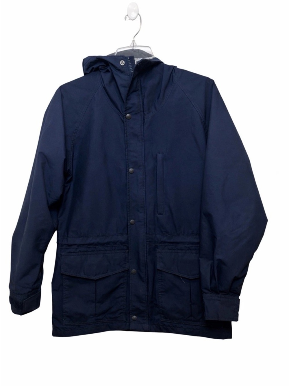Vintage Cabela's Gore-Tex Parka Chore Jacket Navy Blue Mens M Waterproof Hooded